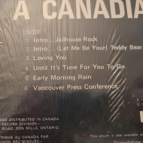 Elvis Presley A Canadian Tribute. Vintage record album. Gold vinyl. VGUC - Picture 8 of 11